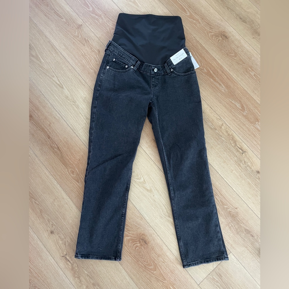 Abercombie and Fitch | maternity 90s straight jean